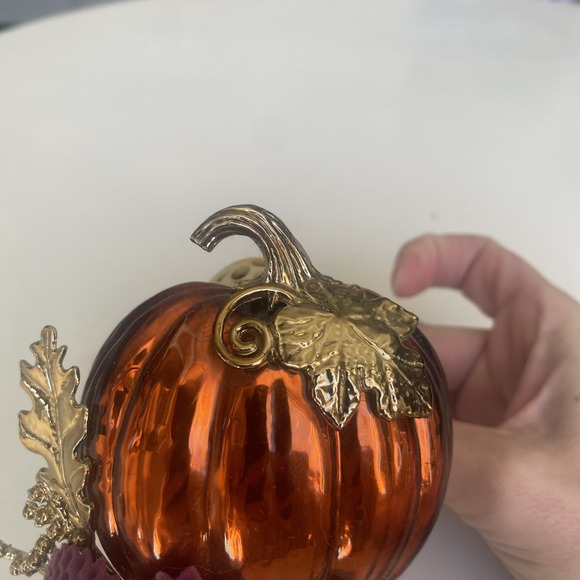 Bath & Body Works Wallflower Plug In Diffuser Harvest Pumpkin w/ Mums Nightlight - Picture 5 of 12